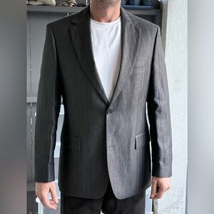 Hugo Boss Gray Herringbone Bertolucci Sportcoat, Size 40R, Like New